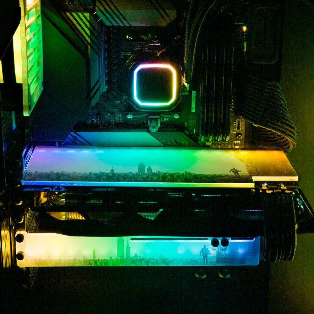 Escaping from Civilization RGB GPU Support Bracket - Perphotal - V1Tech