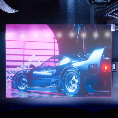 F40 Sunset RGB HDD Cover Horizontal