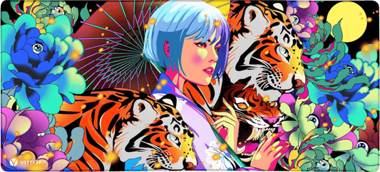 Fearless Tigers X-Large Mouse Pad - HeyMoonly - V1Tech
