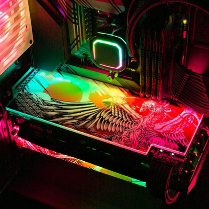 Fire Phoenix RGB GPU Backplate - Daniele Caruso - V1Tech