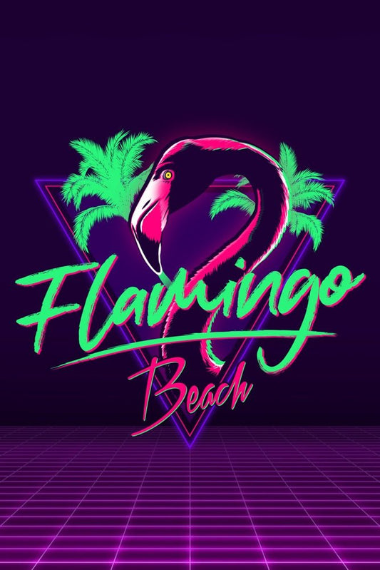 Flamingo Beach Plexi Glass Wall Art - Ddjvigo - V1Tech
