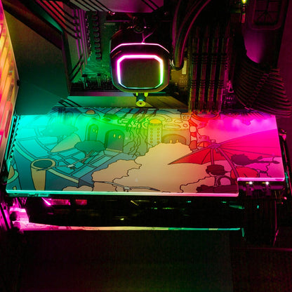 Flying Island RGB GPU Backplate - Seerlight - V1Tech