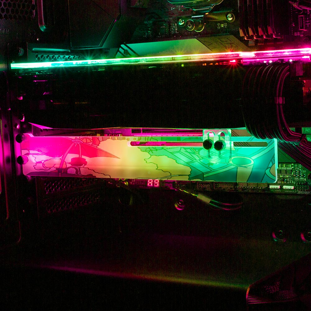 Flying Island RGB GPU Support Bracket - Seerlight - V1Tech
