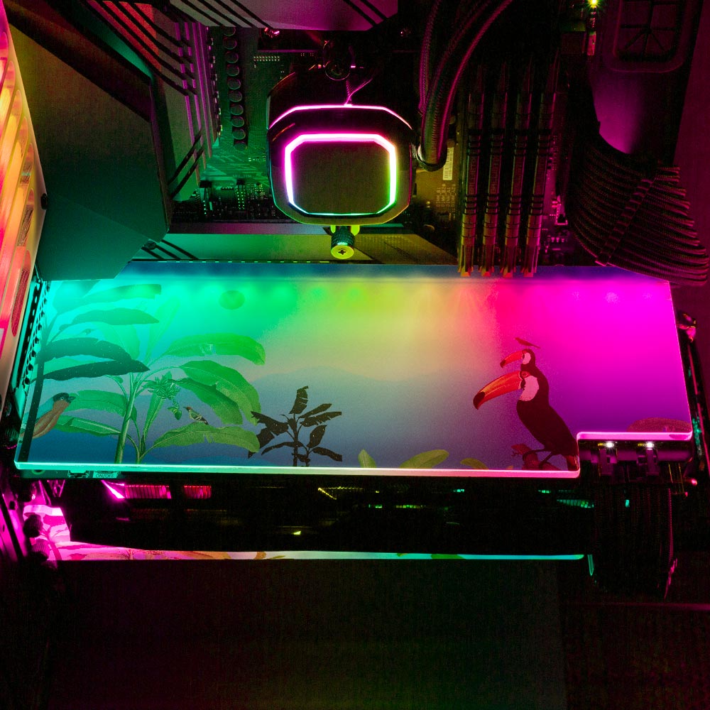 Friends RGB GPU Backplate - Spectacular.way - V1Tech