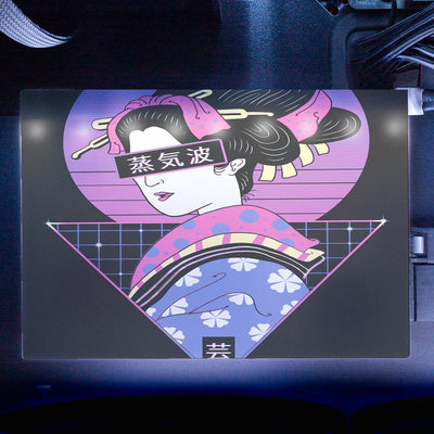 Geisha Wave RGB HDD Cover Horizontal