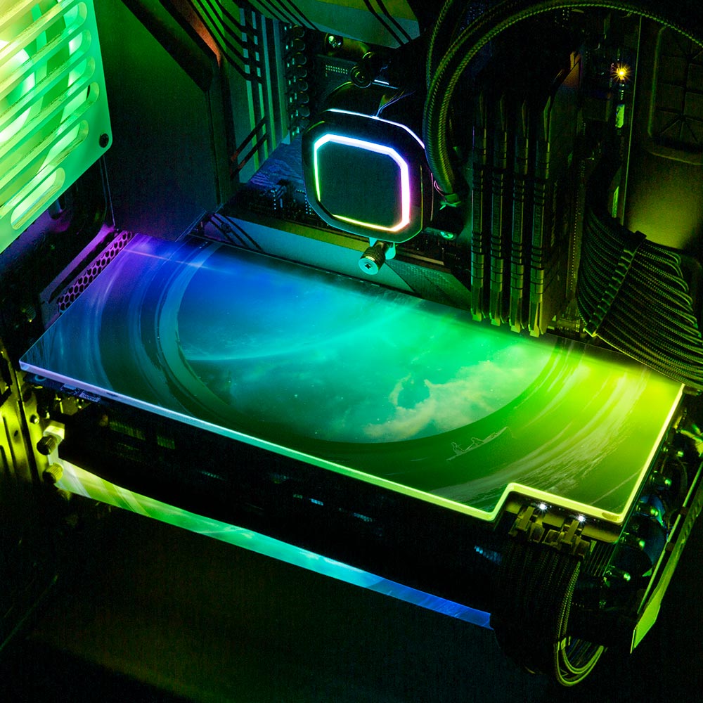 Glowing Night RGB GPU Backplate - Ismaeel Shaikh - V1Tech