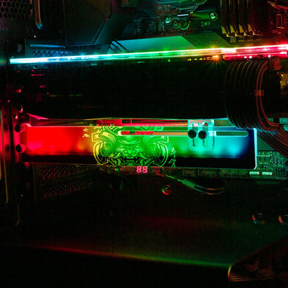 Gold Samurai RGB GPU Support Bracket - Daniele Caruso - V1Tech