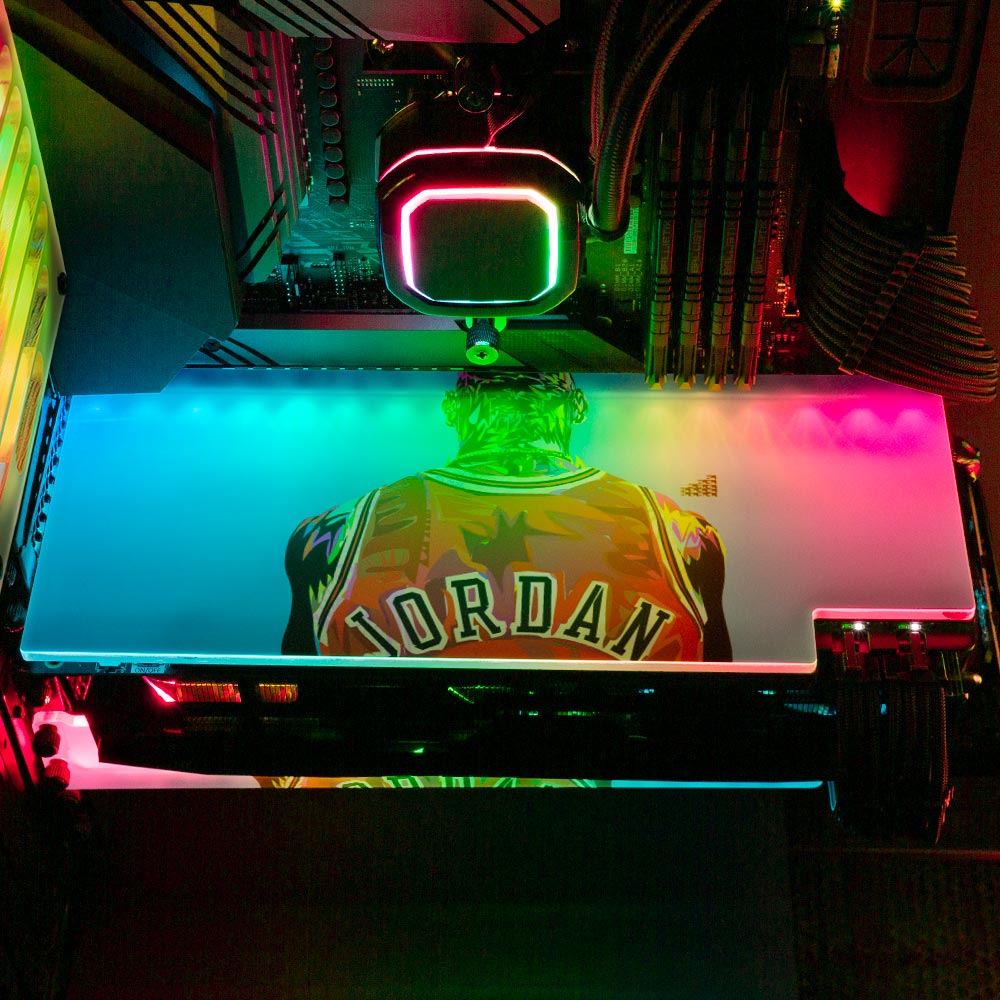 Greatest Athlete RGB GPU Backplate - Technodrome1 - V1Tech