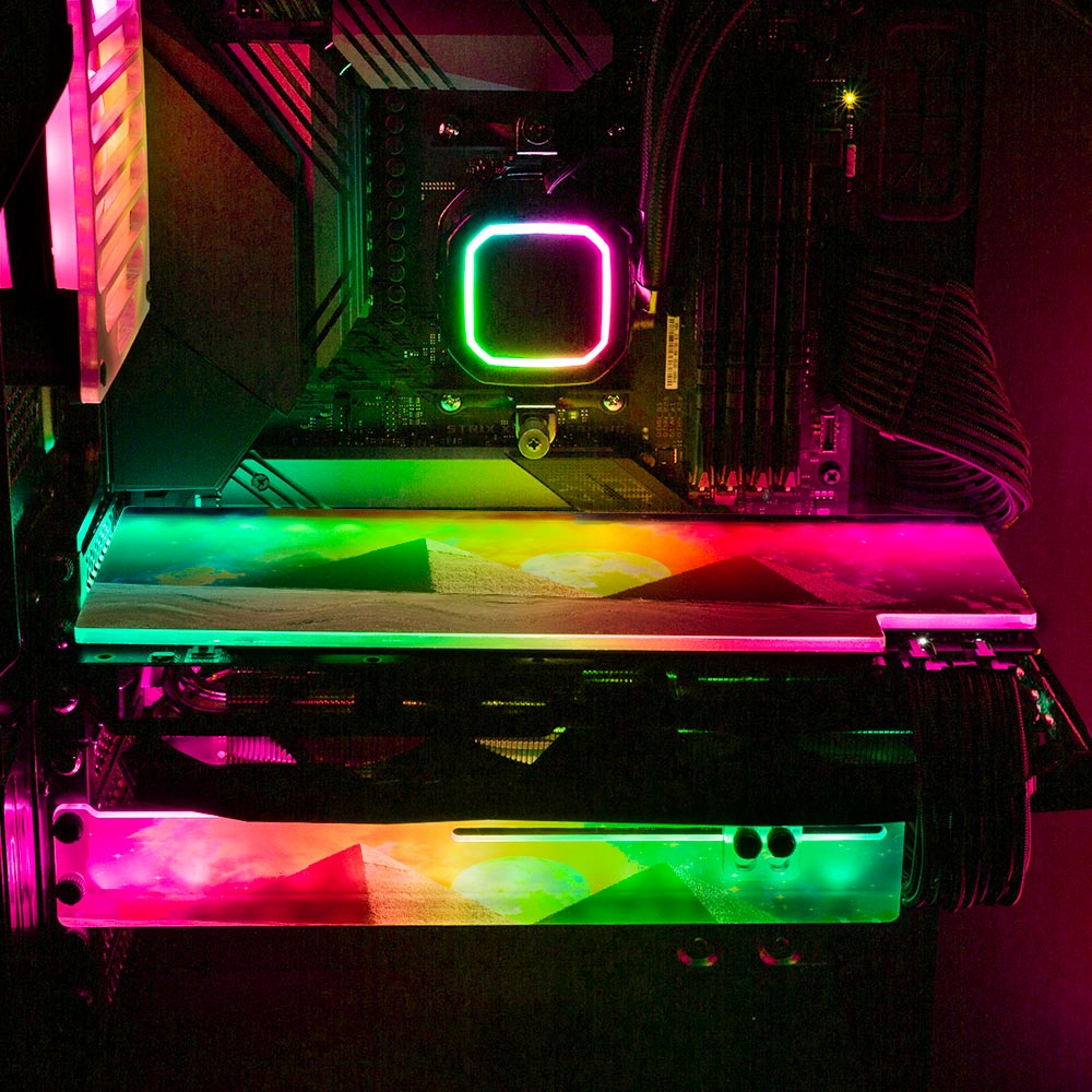 Gypsy RGB GPU Backplate - Cajuca Art - V1Tech