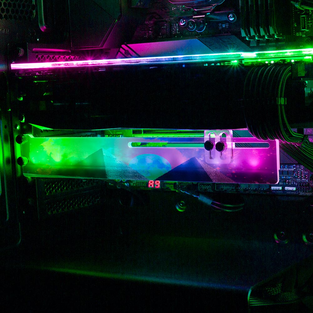 Gypsy RGB GPU Support Bracket - Cajuca Art - V1Tech
