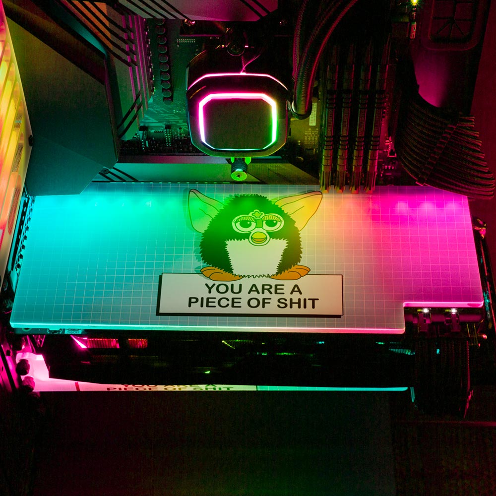 Happy Furby RGB GPU Backplate - Javilostcontrol - V1Tech