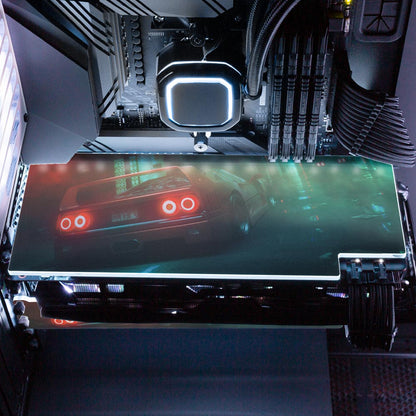 Hazy Car Ride RGB GPU Backplate - Skie Graphic Studio - V1Tech