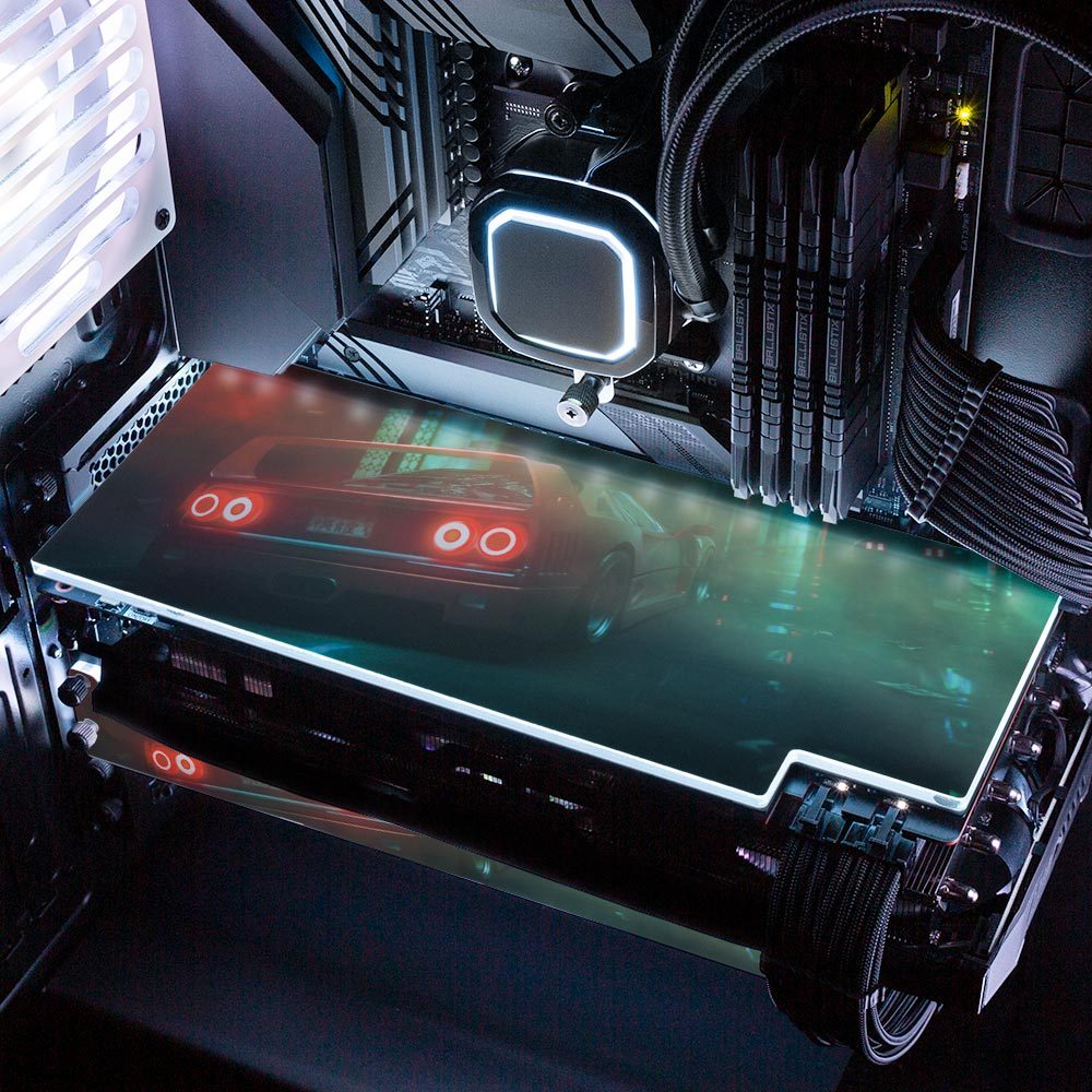 Hazy Car Ride RGB GPU Backplate - Skie Graphic Studio - V1Tech