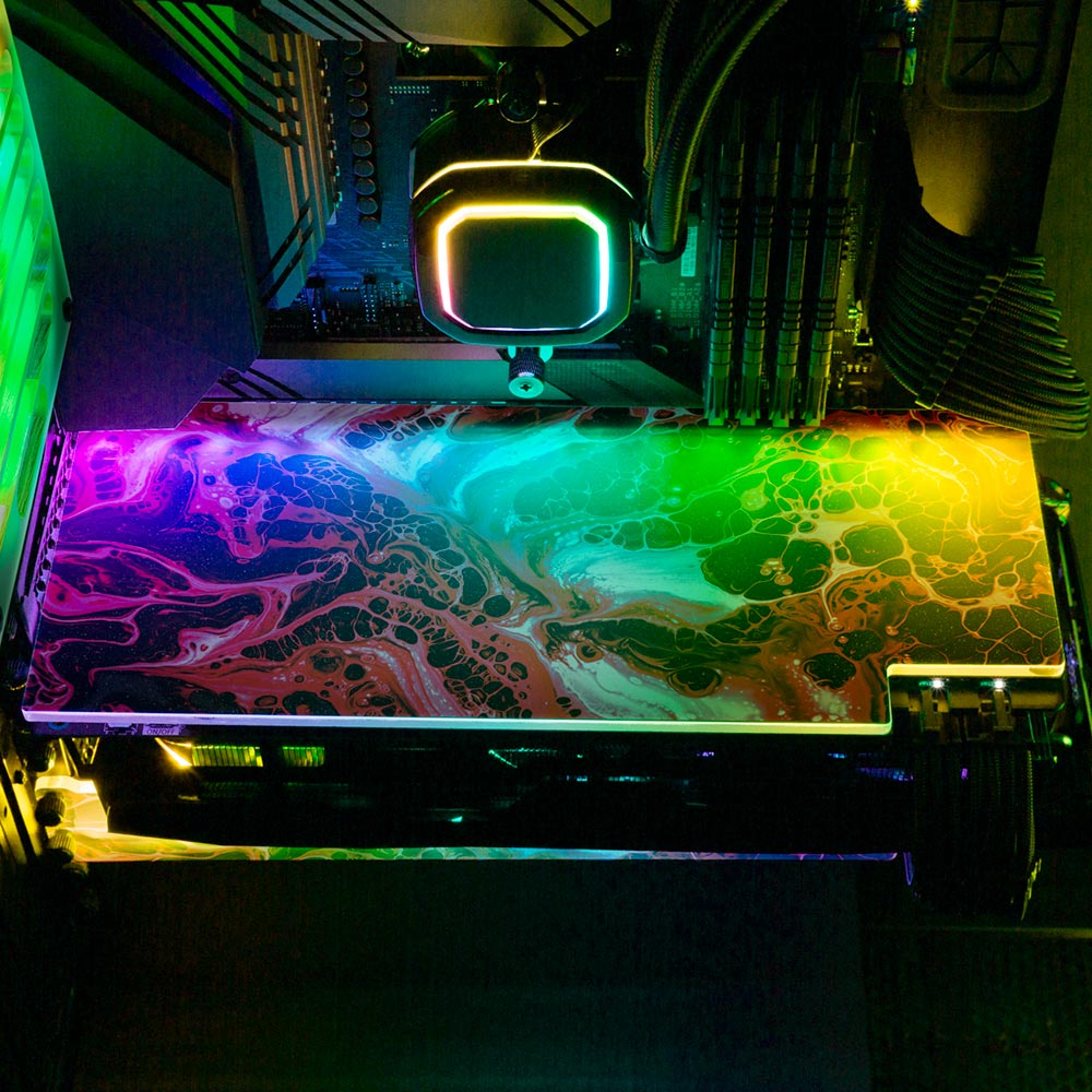V1 Tech RGB Desk Art Stand Horizontal - V1 Tech