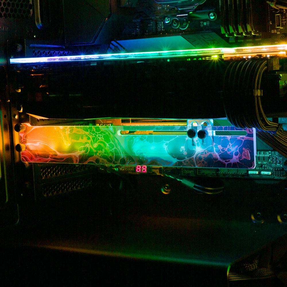 Hoax RGB GPU Support Bracket - Geoglyser - V1Tech