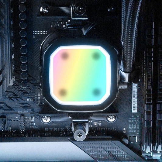 Hologram AIO Cover for Corsair RGB Hydro Platinum and Pro Series (H100i, H115i, H150i, H100X, XT, X, SE, H60) - Javilostcontrol - V1Tech