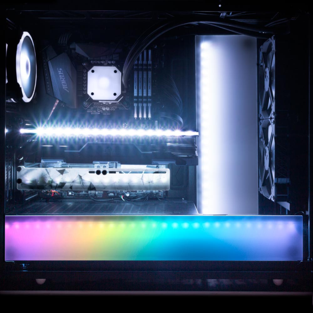 Hologram RGB PSU Shroud Cover - Javilostcontrol - V1Tech