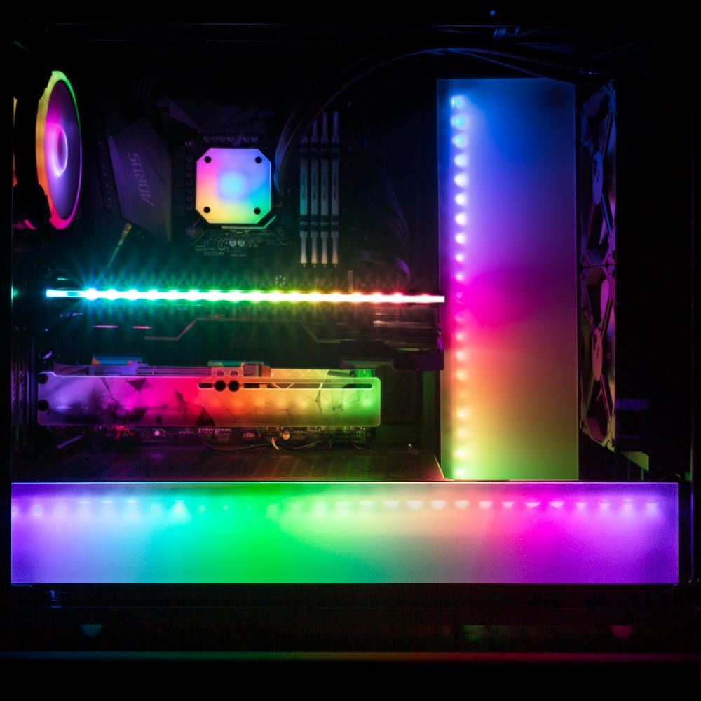 Hologram RGB PSU Shroud Cover - Javilostcontrol - V1Tech