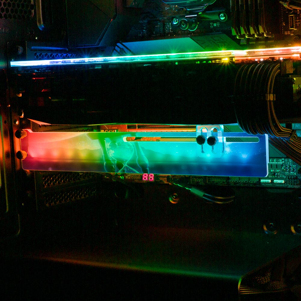 Hour Glass RGB GPU Support Bracket - Ismaeel Shaikh - V1Tech