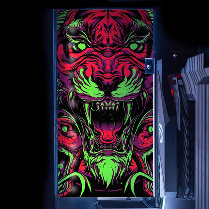Immortal Tiger Lian Li O11 and Dynamic and XL Rear Panel Plate Cover with ARGB LED Lighting - Daniele Caruso - V1Tech