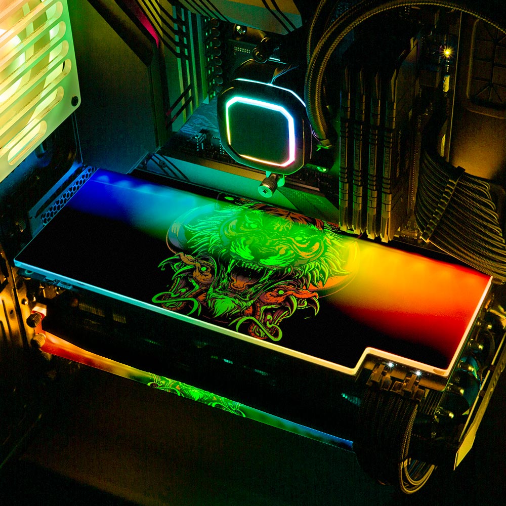 Immortal Tiger RGB GPU Backplate - Daniele Caruso - V1Tech