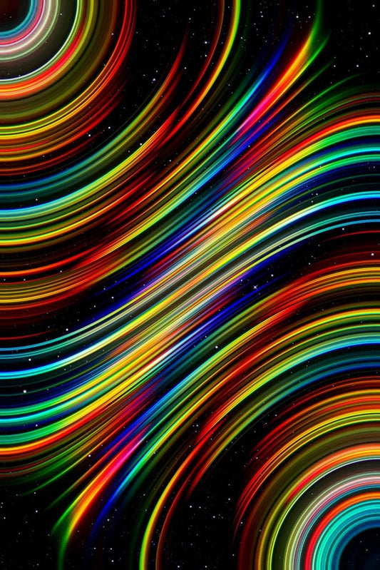 Imperial Rainbow Plexi Glass Wall Art - StellarFire - V1Tech