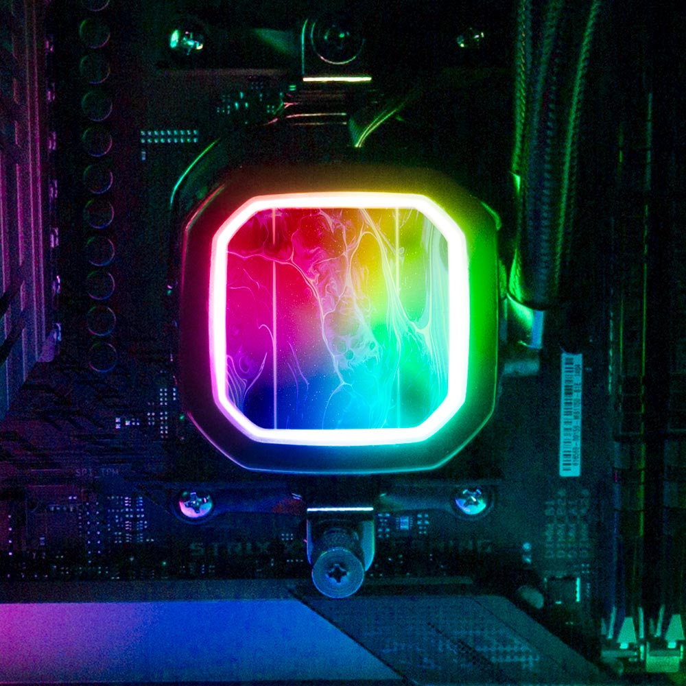 In My Arms AIO Cover for Corsair RGB Hydro Platinum and Pro Series (H100i, H115i, H150i, H100X, XT, X, SE, H60) - Geoglyser - V1Tech