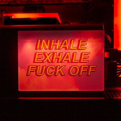 Inhale Exhale Fuck Off RGB SSD Cover Horizontal - Javilostcontrol - V1Tech