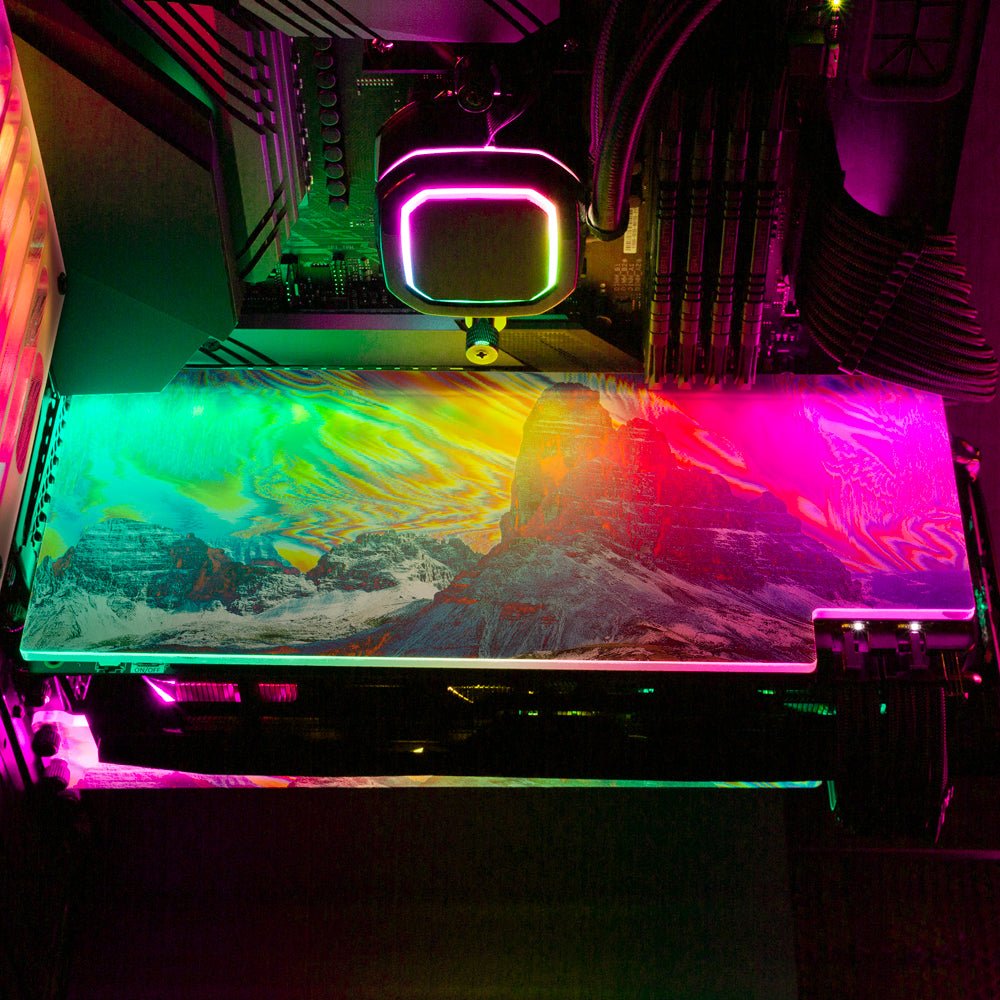 Invisible Spectrum RGB GPU Backplate - Guedda HM - V1Tech