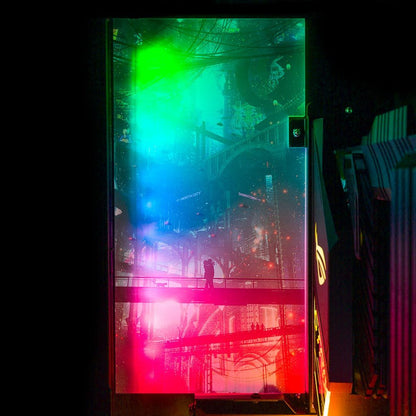 Kiss On the Bridge Lian Li O11 and Dynamic and XL Rear Panel Plate Cover with ARGB LED Lighting - Dan Giuz - V1Tech