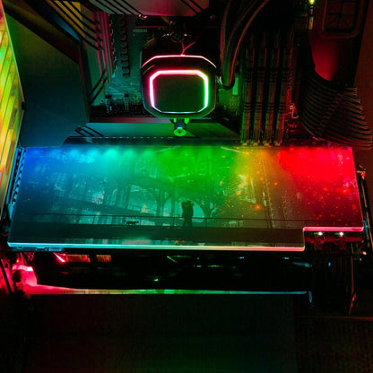 Kiss On the Bridge RGB GPU Backplate - Dan Giuz - V1Tech