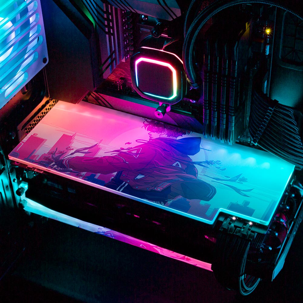 V1 Tech RGB Desk Art Stand Horizontal - V1 Tech