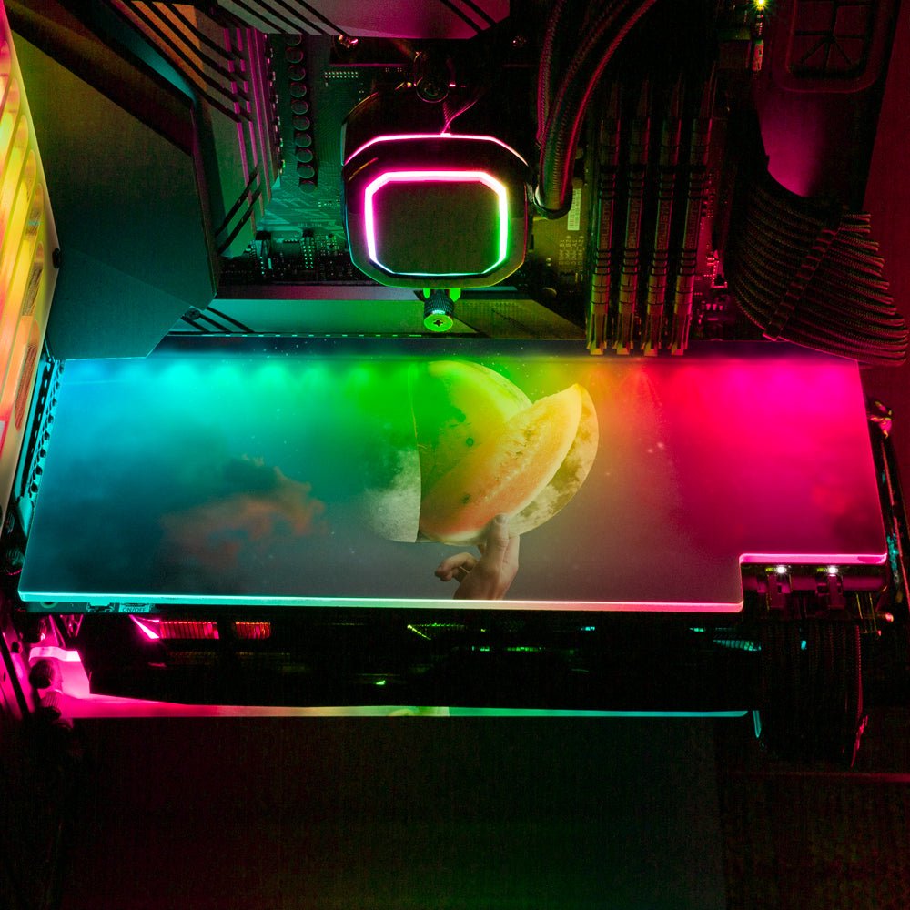 Let's Try the Moonmelon RGB GPU Backplate - Perphotal - V1Tech