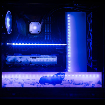 Lion Among Sheep RGB PSU Shroud Cover - Nogar007 - V1Tech