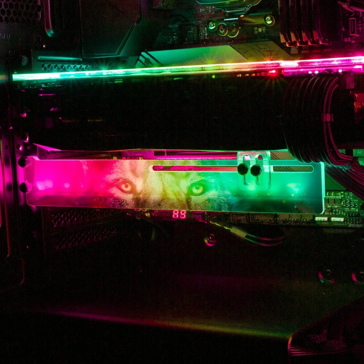 Lion Nebula RGB GPU Support Bracket - Nogar007 - V1Tech