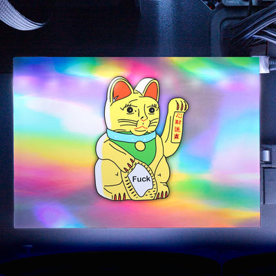 Lucky Cat RGB HDD Cover Horizontal