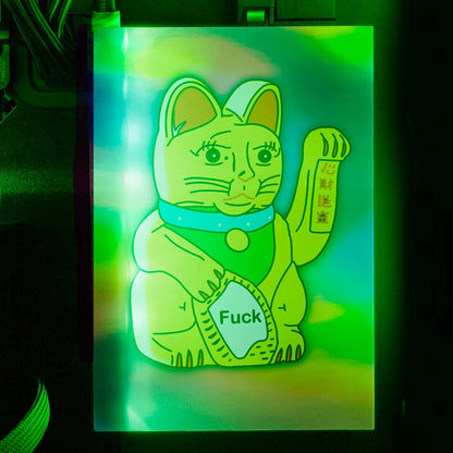 Lucky Cat RGB HDD Cover Vertical - Javilostcontrol - V1Tech
