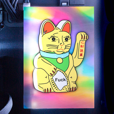 Lucky Cat RGB HDD Cover Vertical