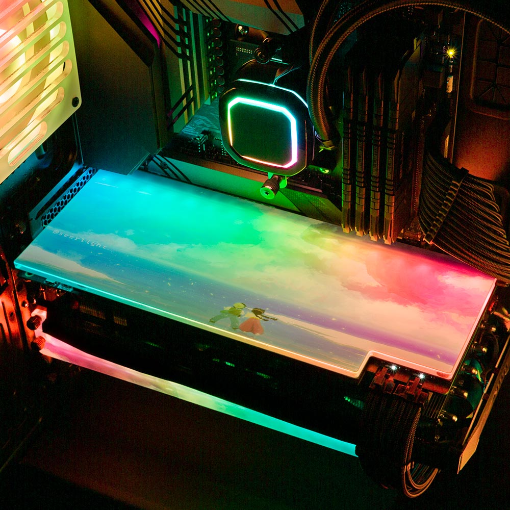 Magic Crystal in the Sky RGB GPU Backplate - Seerlight - V1Tech