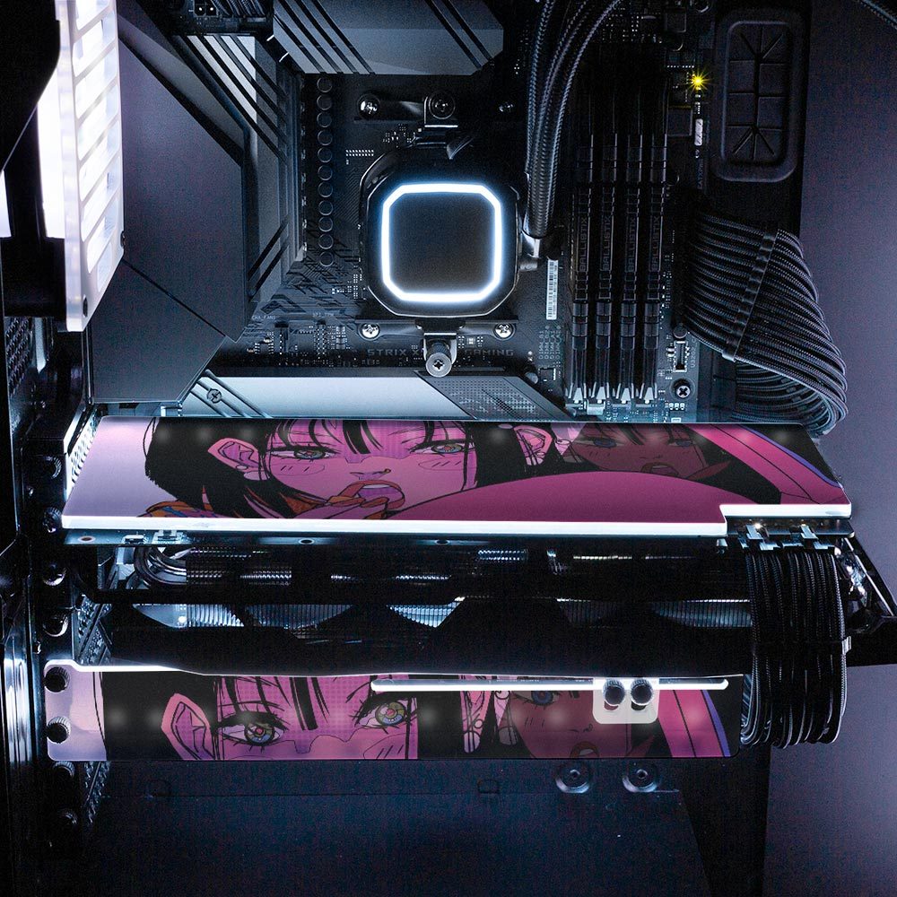 Makeup Touch-Up RGB GPU Support Bracket - Annicelric - V1Tech
