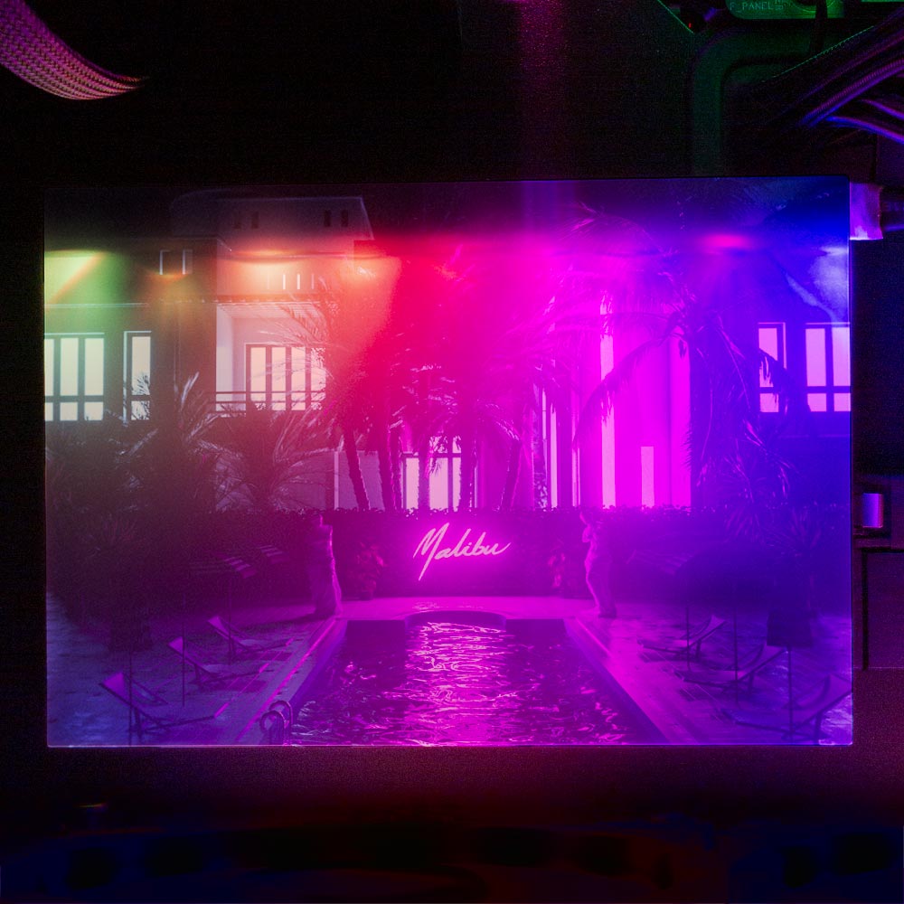 Malibu Swim RGB HDD Cover Horizontal - Skie Graphic Studio - V1Tech