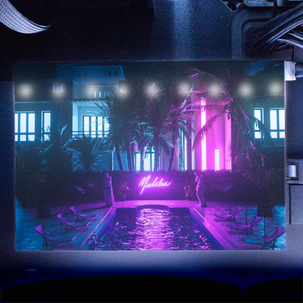 Malibu Swim RGB HDD Cover Horizontal - Skie Graphic Studio - V1Tech