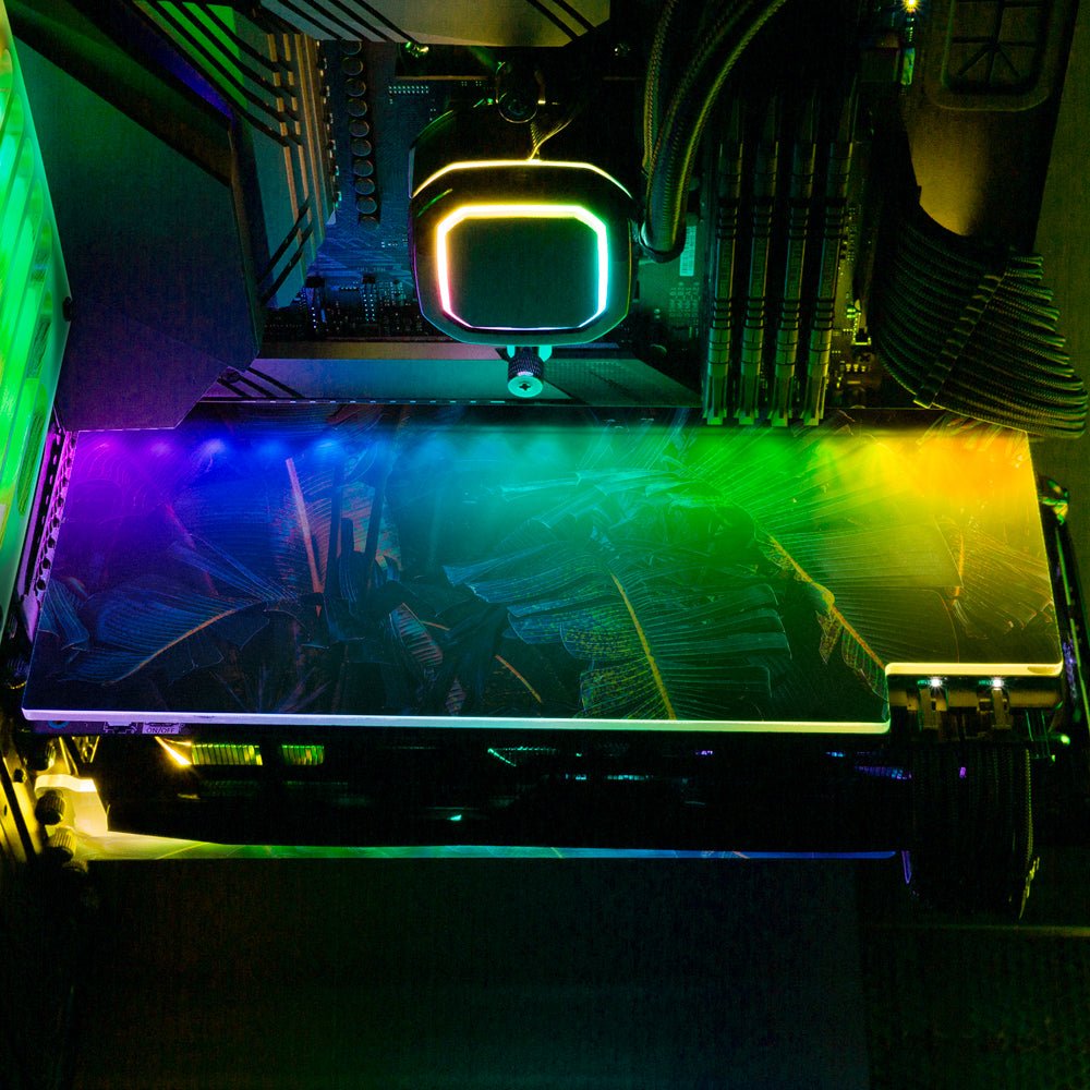 Midnight Jungle RGB GPU Backplate - Gabrielle Salonga - V1Tech