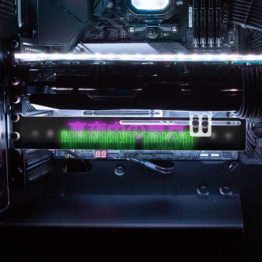 Midnight Tokyo E30 RGB GPU Support Bracket - In House - V1Tech