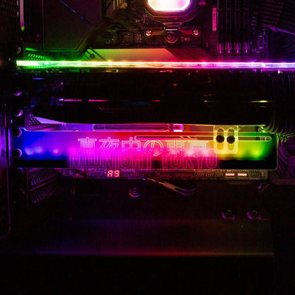 Midnight Tokyo S15 RGB GPU Support Bracket - In House - V1Tech