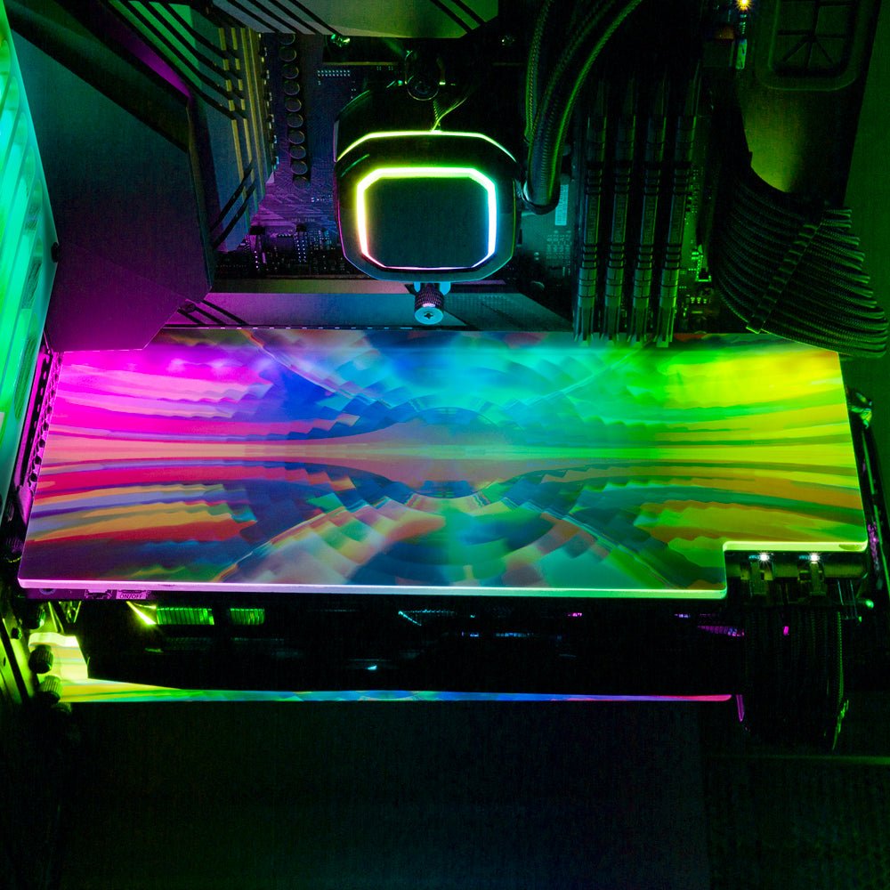 Monday Space Vibes RGB GPU Backplate - Guedda HM - V1Tech