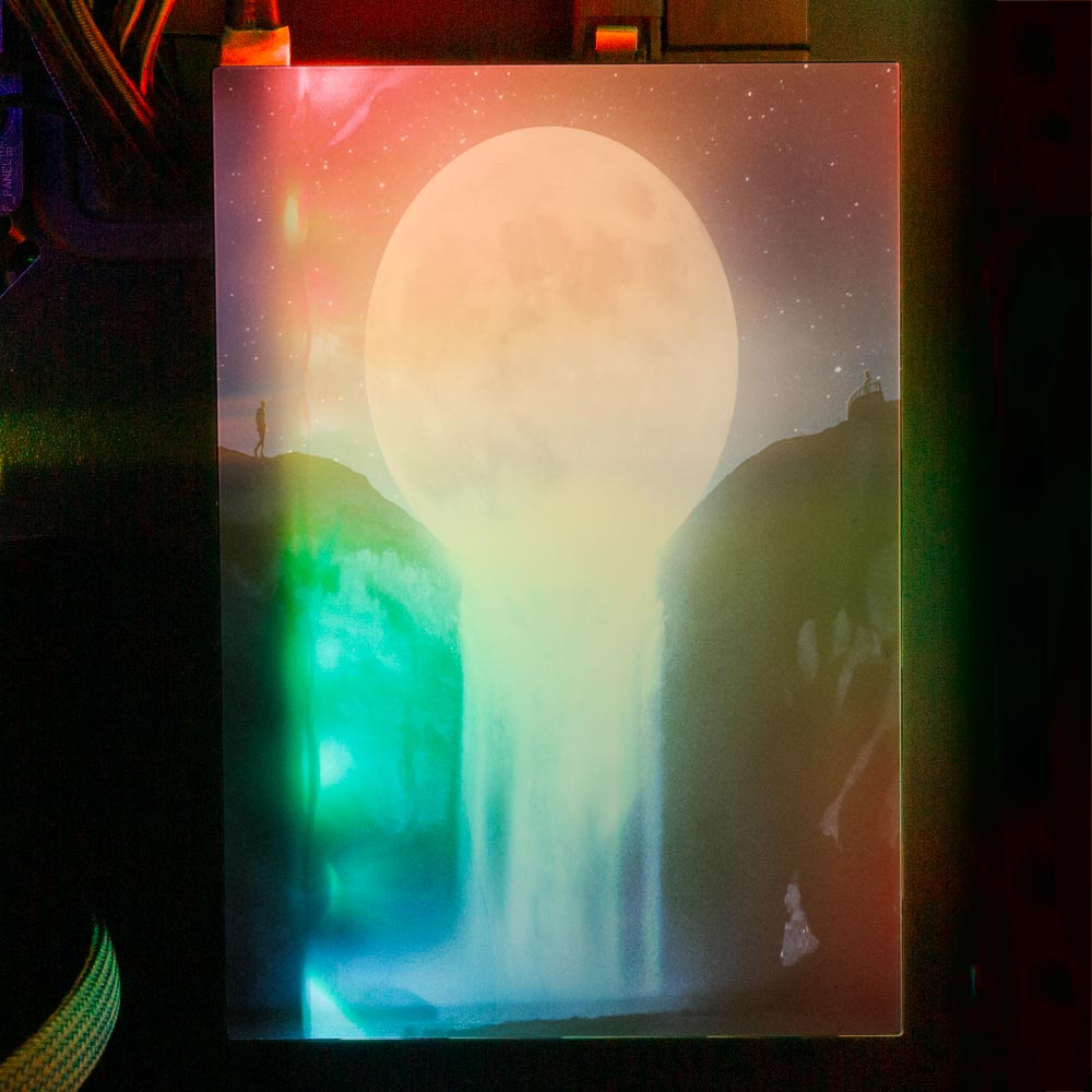 Moon Fall RGB HDD Cover Vertical - Ismaeel Shaikh - V1Tech
