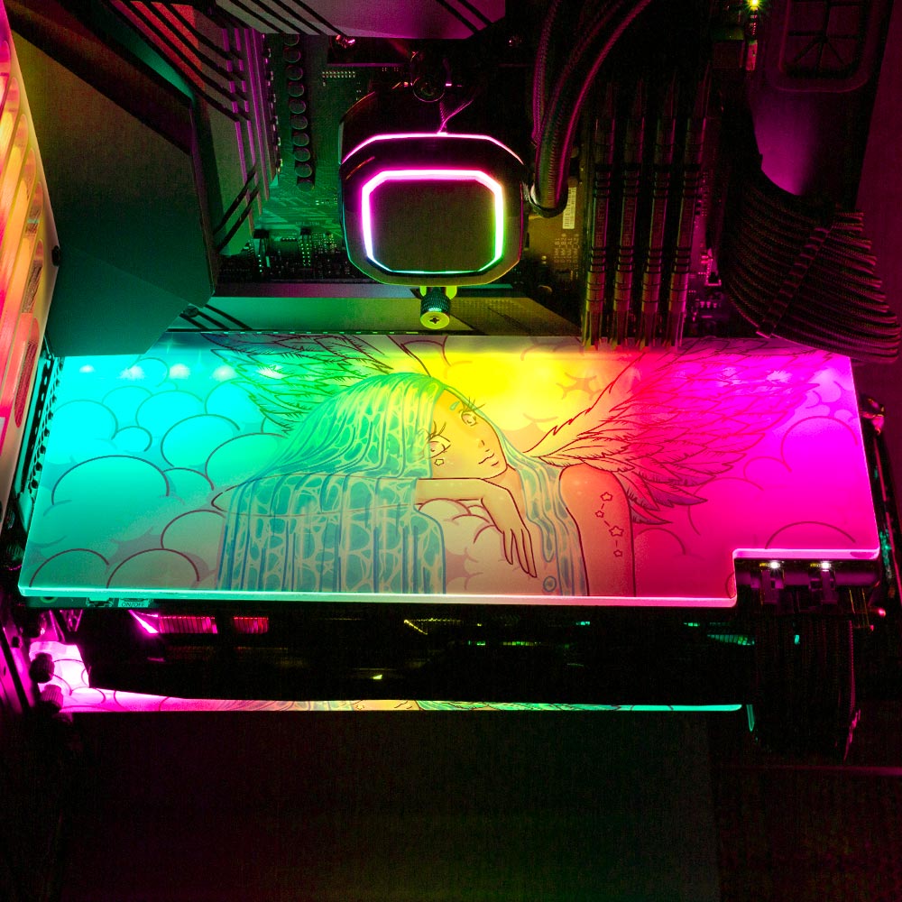 My Angel RGB GPU Backplate - Piumeli - V1Tech