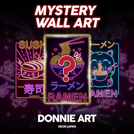 Mystery Wall Art - Donnie Art - Neon Japan Collection - Donnie Art - V1 Tech