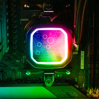 Nanotech AIO Cover for Corsair RGB Hydro Platinum and Pro Series (H100i, H115i, H150i, H100X, XT, X, SE, H60) - V1Tech